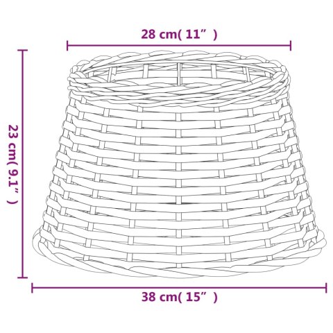 KLOSZ DO LAMPY BIAŁY Ø38X23CM WIKLINA