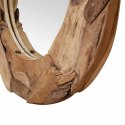 LUSTRO DEKORACYJNE DREWNO TEKOWE 60CM OKRĄGŁE