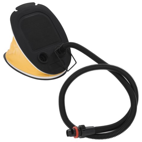 POMPKA NOŻNA 26X18CM PP I PE SZARO-ŻÓŁTA