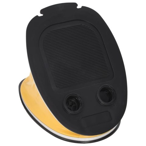 POMPKA NOŻNA 26X18CM PP I PE SZARO-ŻÓŁTA