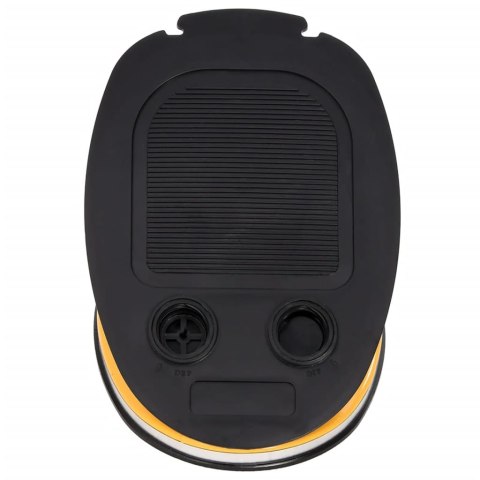 POMPKA NOŻNA 26X18CM PP I PE SZARO-ŻÓŁTA