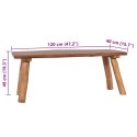 ŁAWKA OGRODOWA 120CM LITE DREWNO TEKOWE