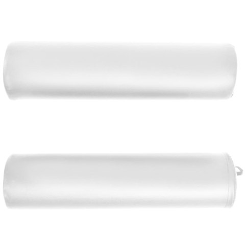 VidaXL Składany stół do masażu z 2 wałkami, grubość 4 cm, biały