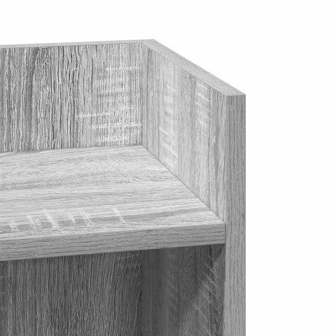 STOLIKI BOCZNE 2 SZT. Z PÓŁKĄ SZARY DĄB SONOMA 25,5X27X60CM