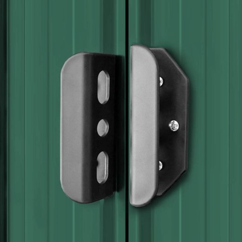 SZOPA OGRODOWA METALOWA ZIELONA 204X132X186CM