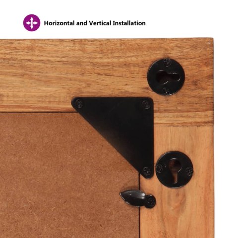 LUSTRO 70X50CM LITE DREWNO AKACJOWE I SZKŁO