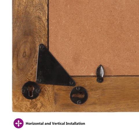 LUSTRO 70X50CM LITE DREWNO MANGO I SZKŁO