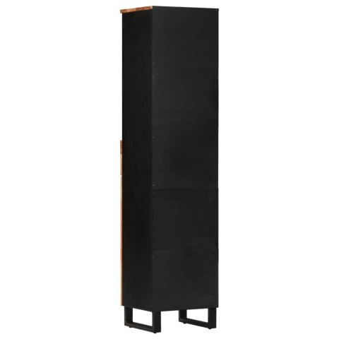 SZAFKA ŁAZIENKOWA 38X33X160CM LITE DREWNO AKACJOWE