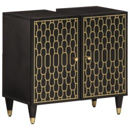 SZAFKA POD UMYWALKĘ 62X33X58CM LITE DREWNO MANGO