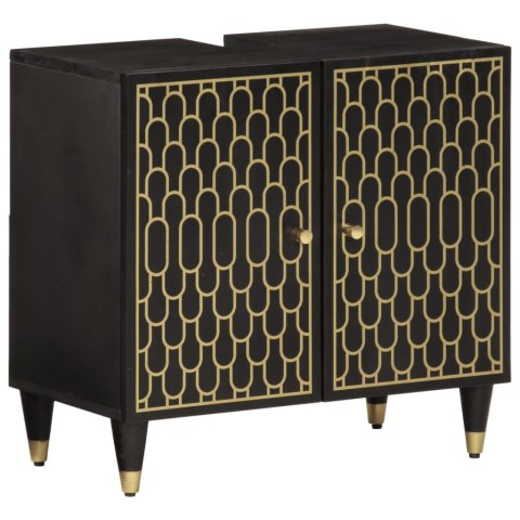 SZAFKA POD UMYWALKĘ 62X33X58CM LITE DREWNO MANGO