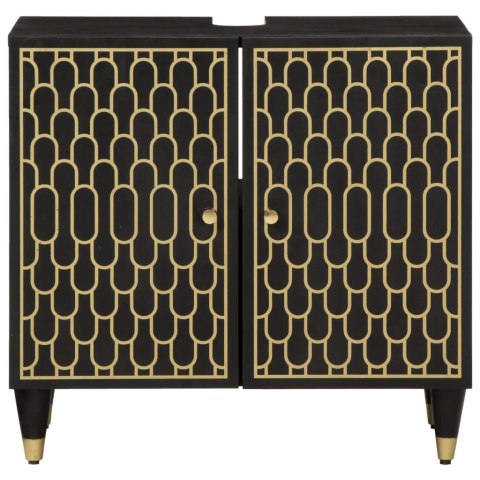 SZAFKA POD UMYWALKĘ 62X33X58CM LITE DREWNO MANGO