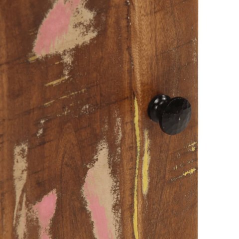 SZAFKA ŚCIENNA DO ŁAZIENKI 38X33X48CM LITE DREWNO Z ODZYSKU