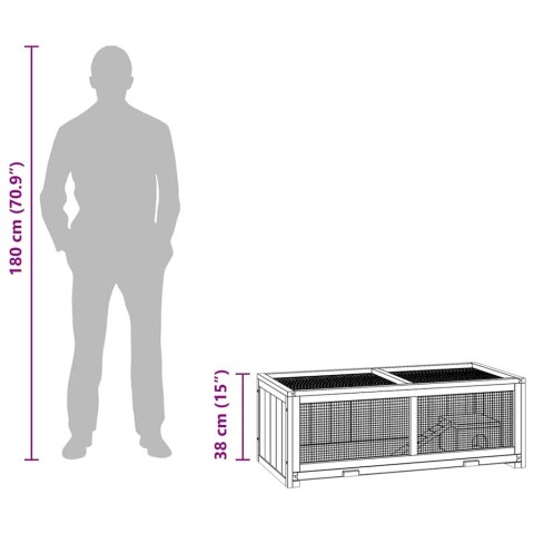 KLATKA DLA CHOMIKA 104X52X38CM LITE DREWNO JODŁOWE