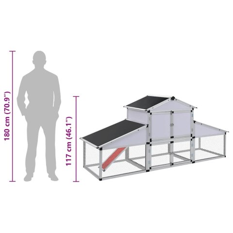 KURNIK Z GNIAZDEM I WYBIEGIEM ALUMINIUM