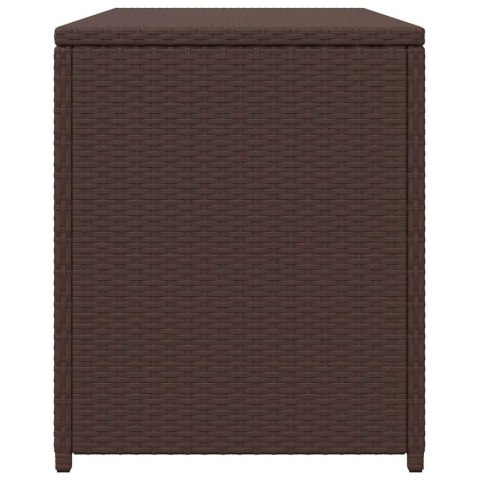 SKRZYNIA OGRODOWA BRĄZOWA 120X50X60CM RATTAN PE
