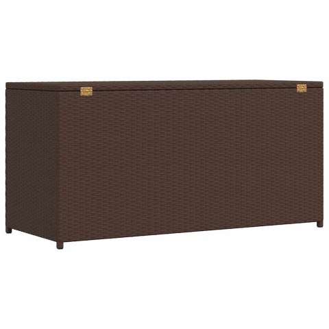 SKRZYNIA OGRODOWA BRĄZOWA 120X50X60CM RATTAN PE