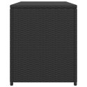 SKRZYNIA OGRODOWA CZARNA 120X50X60CM RATTAN PE