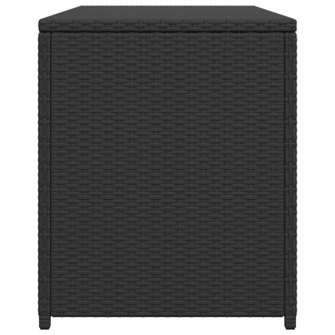 SKRZYNIA OGRODOWA CZARNA 120X50X60CM RATTAN PE