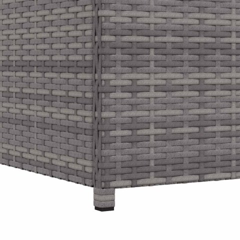 SKRZYNIA OGRODOWA SZARA 120X50X60CM RATTAN PE