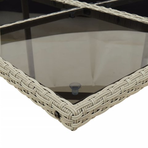 17-CZ. ZESTAW MEBLI OGRODOWYCH Z PODUSZKAMI JASNOSZARY