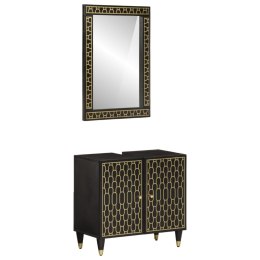 2-CZ. ZESTAW MEBLI ŁAZIENKOWYCH LITE DREWNO MANGO