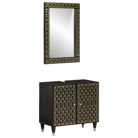 2-CZ. ZESTAW MEBLI ŁAZIENKOWYCH LITE DREWNO MANGO