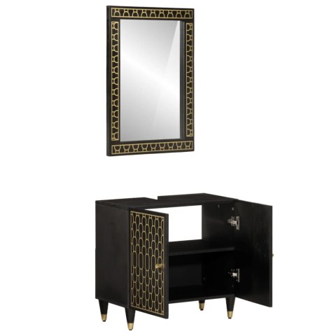 2-CZ. ZESTAW MEBLI ŁAZIENKOWYCH LITE DREWNO MANGO