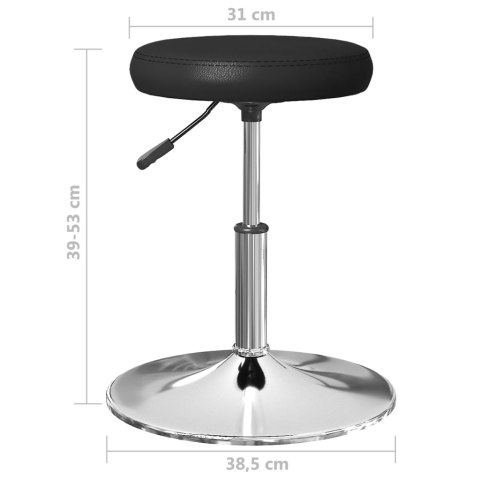 KRZESŁA STOŁOWE 6 SZT. CZARNE SZTUCZNA SKÓRA