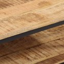 VidaXL Stolik kawowy, 100x50x35 cm, surowe lite drewno mango