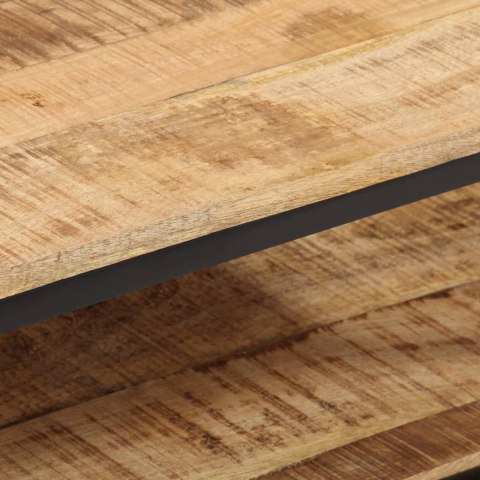 VidaXL Stolik kawowy, 100x50x35 cm, surowe lite drewno mango
