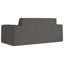 2-OS. SOFA DLA DZIECI ANTRACYTOWA MIĘKKI PLUSZ