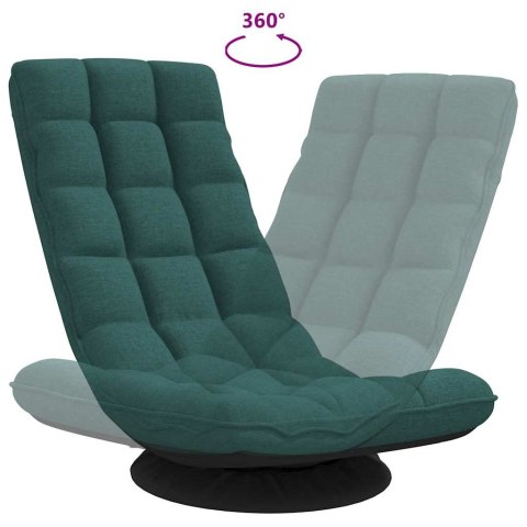 KRZESŁO OBROTOWE PODŁOGOWE CIEMNOZIELONE 70X51X79CM TKANINA