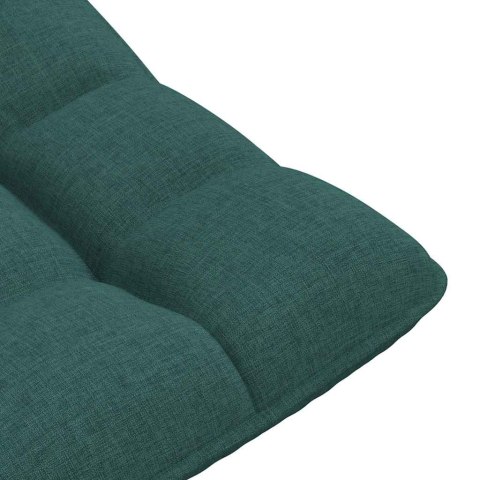 KRZESŁO OBROTOWE PODŁOGOWE CIEMNOZIELONE 70X51X79CM TKANINA