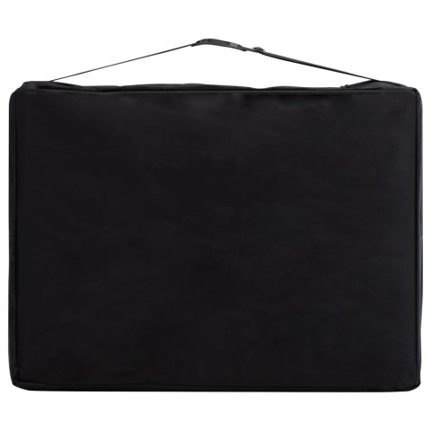 VidaXL Składany stół do masażu, 3-strefowy, drewniany, fioletowy