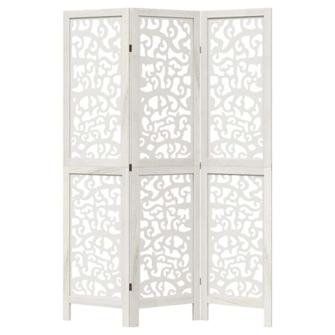 PARAWAN POKOJOWY 3-PANELOWY BIAŁY LITE DREWNO PAULOWNI