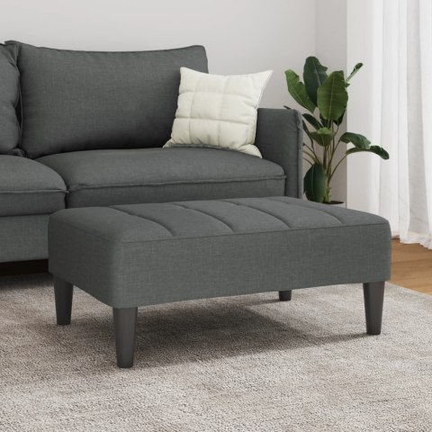 VidaXL Podnóżek, ciemnoszary, 77x55x31 cm, tapicerowany tkaniną