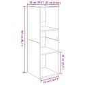VidaXL Szafka pod telewizor 4 pcs Stare drewno 37 x 35 x 107.5 cm