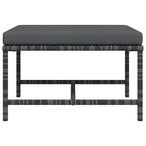 PODNÓŻEK DO MEBLI MODUŁOWYCH Z PODUSZKĄ SZARY POLIRATTAN