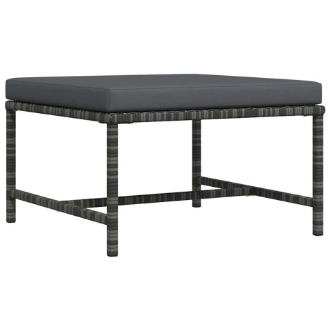 PODNÓŻEK DO MEBLI MODUŁOWYCH Z PODUSZKĄ SZARY POLIRATTAN