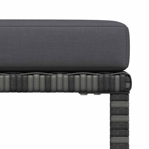 PODNÓŻEK DO MEBLI MODUŁOWYCH Z PODUSZKĄ SZARY POLIRATTAN