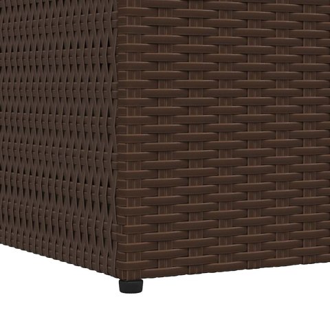 SKRZYNIA OGRODOWA BRĄZOWA 150X100X100CM RATTAN PE