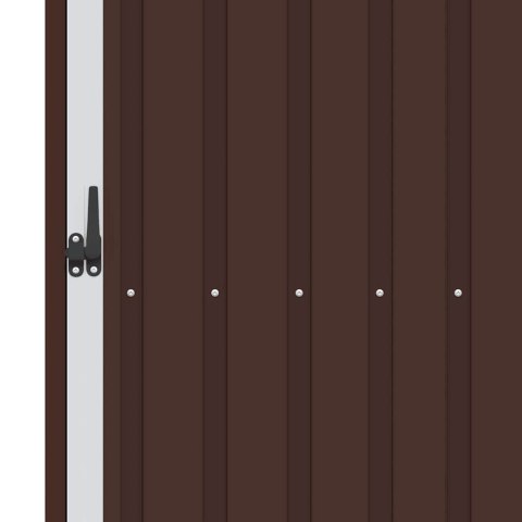 SZOPA Z WIATĄ NA DREWNO BRĄZOWA 245X98X159CM STAL