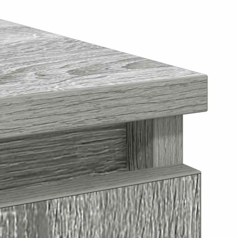 KOMODA Z SZUFLADAMI SZARY SONOMA 71X35X84CM DREWNO KLEJONE