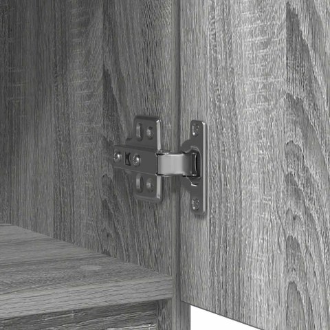 KOMODA Z SZUFLADAMI SZARY SONOMA 71X35X84CM DREWNO KLEJONE