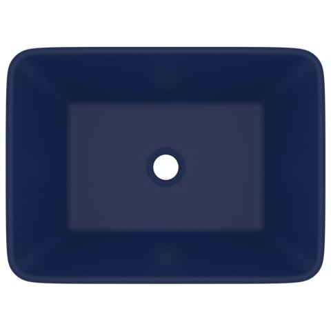 LUKSUSOWA UMYWALKA MATOWY GRANAT 41X30X12CM CERAMICZNA