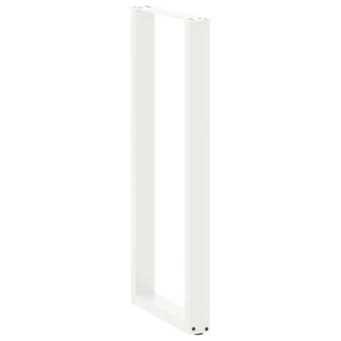 NOGI DO STOŁU BAROWEGO W KSZTAŁCIE LITERY U 2 SZT. BIAŁE 40X(110-111)CM STAL