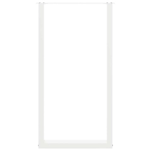 NOGI DO STOŁU BAROWEGO W KSZTAŁCIE LITERY U 2 SZT. BIAŁE 60X(110-111)CM STAL