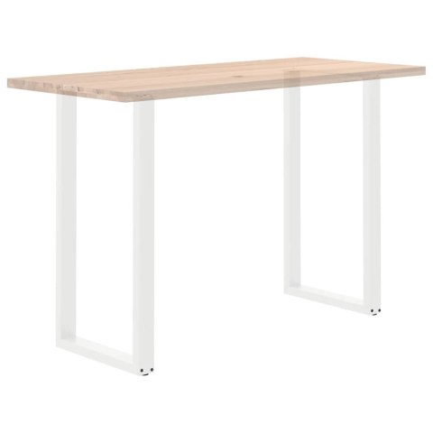 NOGI DO STOŁU BAROWEGO W KSZTAŁCIE LITERY U 2 SZT. BIAŁE 60X(110-111)CM STAL