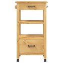 WÓZEK KUCHENNY MONZA 48X40X90CM LITE DREWNO SOSNOWE