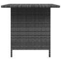 STÓŁ OGRODOWY JADALNIANY SZARY 110X70X65CM RATTAN PE